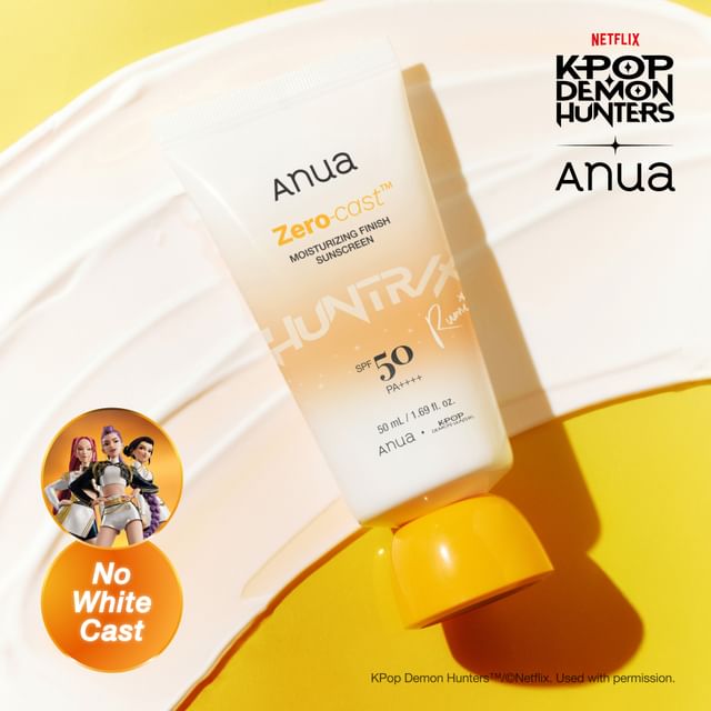 Anua KPop Demon Hunters Zero-Cast Sunscreen product view | KMART Maroc
