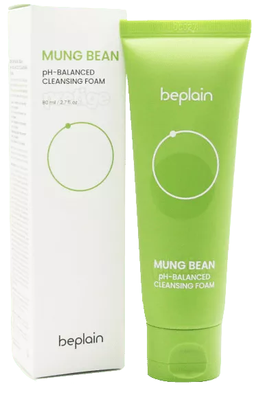beplain Mung Bean Cleansing Foam avec boîte | KMART Maroc